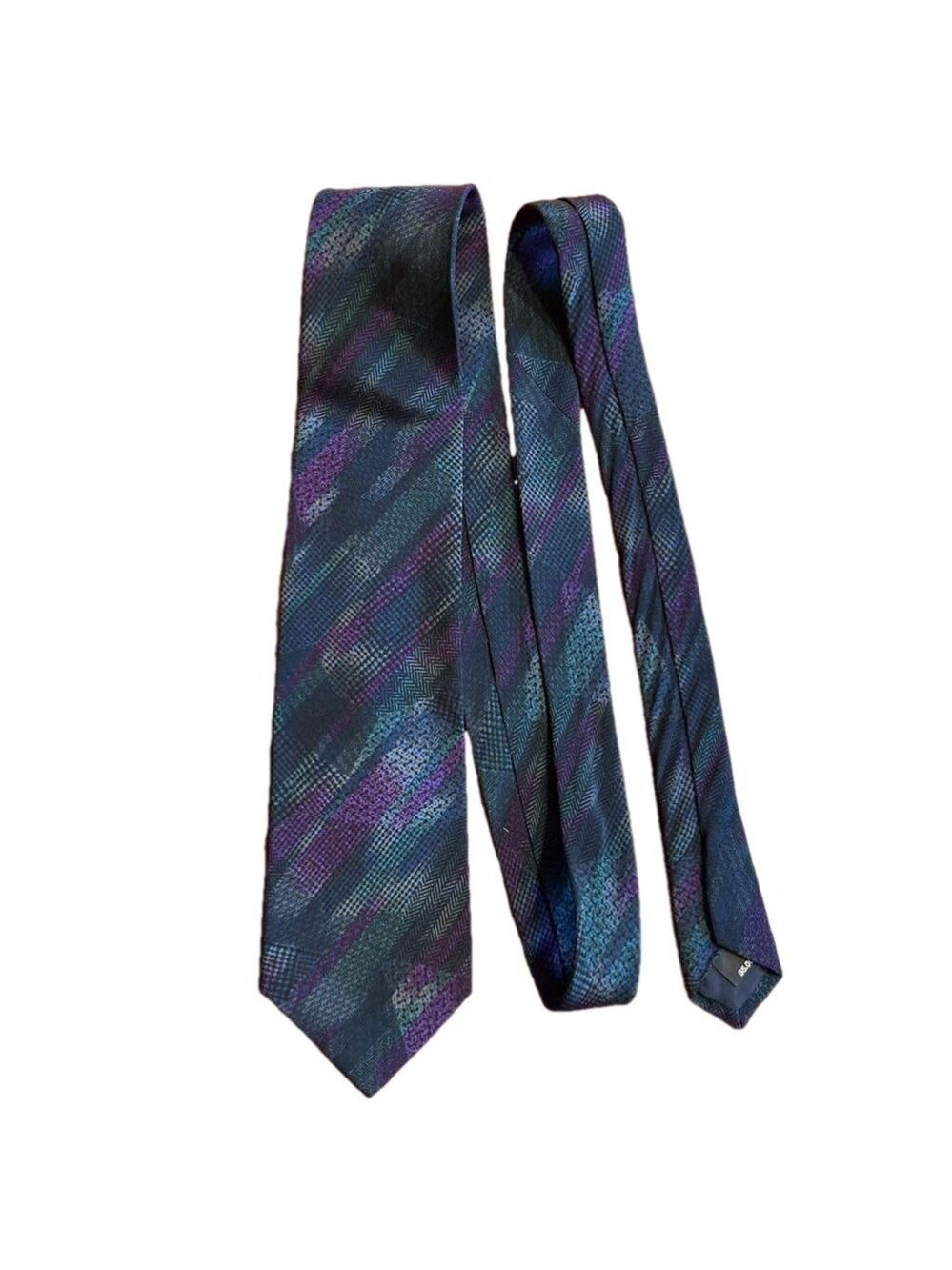 Vintage Highland Park Canada Tie – Blue/Purple Abstract – 3” x 59” (3/$25)